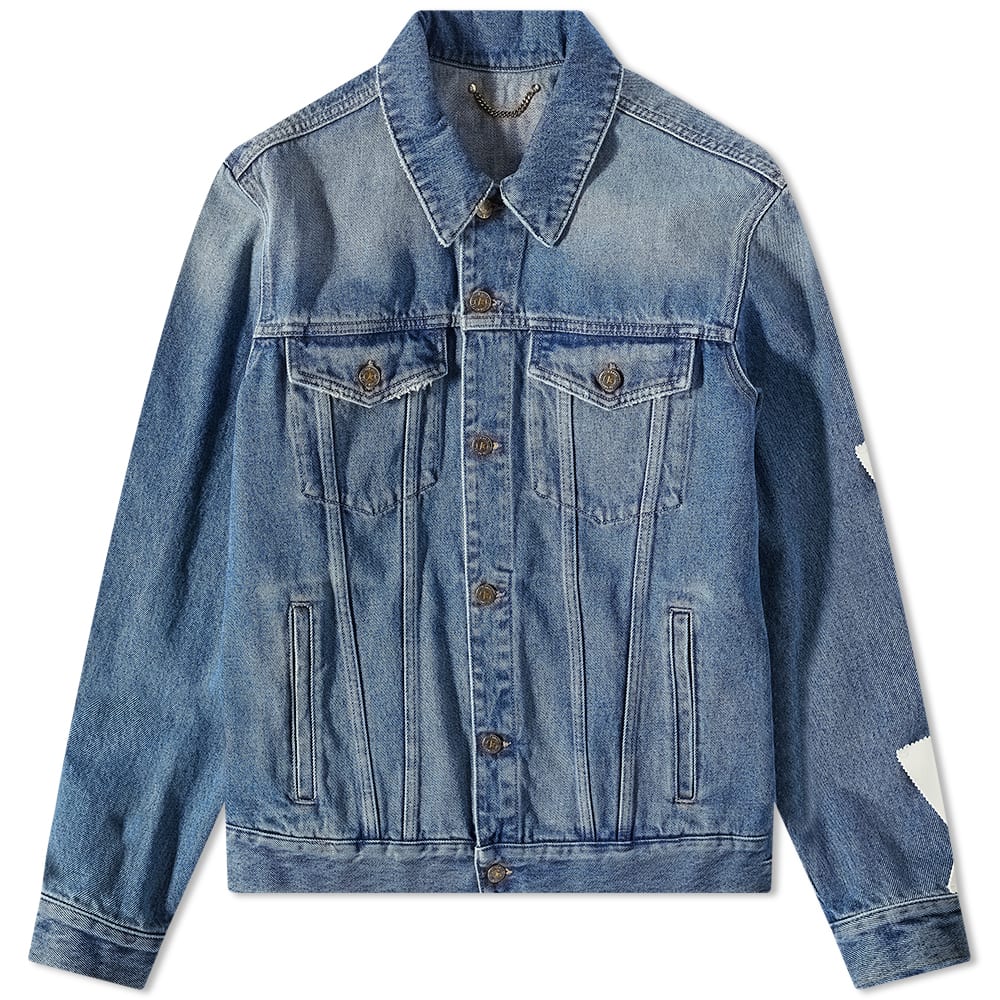 Bunda Golden Goose Washed Denim Jacket Navy | GMP00284-P000621-50100, 0