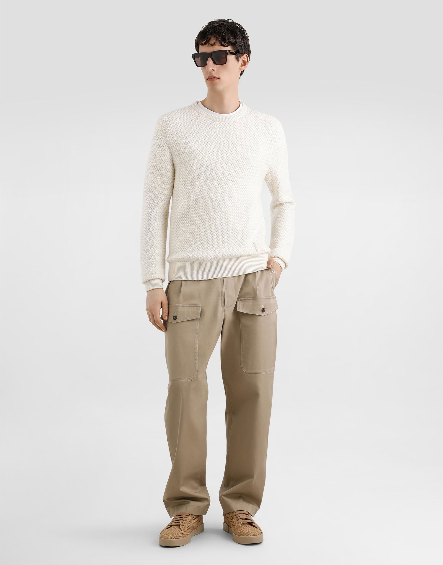 Sveter Dolce & Gabbana Dolce & Gabbana Wool Pullover Biela | GXX02ZJDVBYW4335, 1