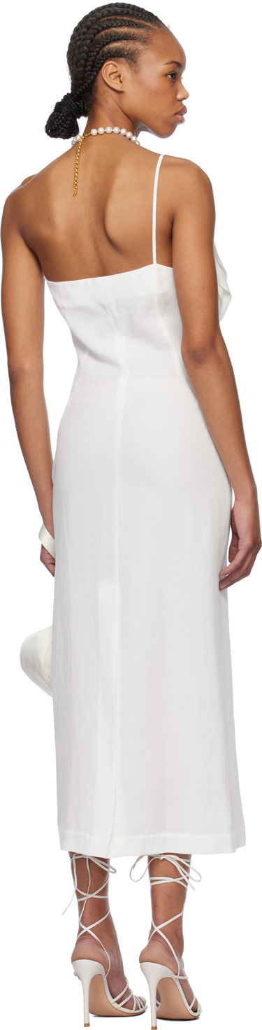 Šaty Blumarine Blumarine Sheath Rose Detail Midi Dress Biela | P522A627A, 2