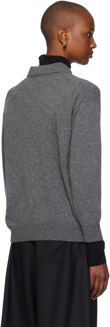 Sveter &Daughter Wool Polo Sweater Šedá | HKN03893, 2