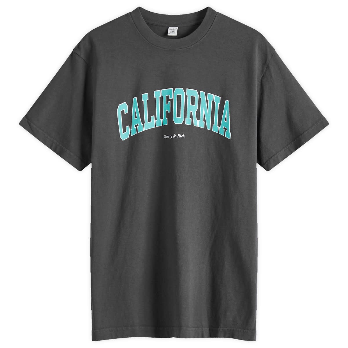 Tričko Sporty & Rich Sporty & Rich California T-Shirt Šedá | TO043514501BA02-BLK, 0