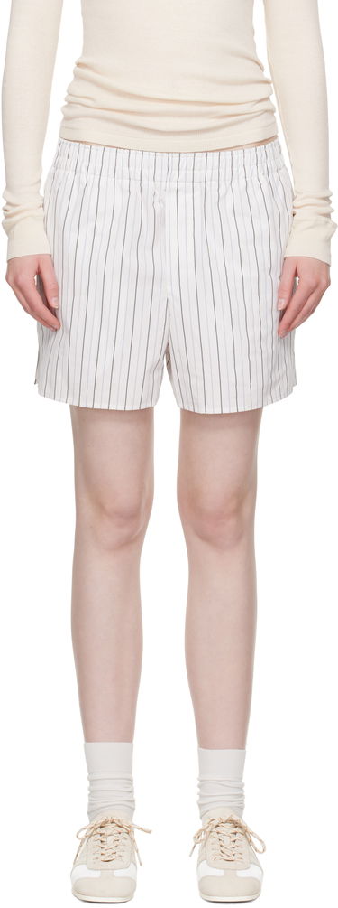 Šortky AMI AMI Paris Cotton Elasticated Shorts Biela | USO117.CO0109, 0