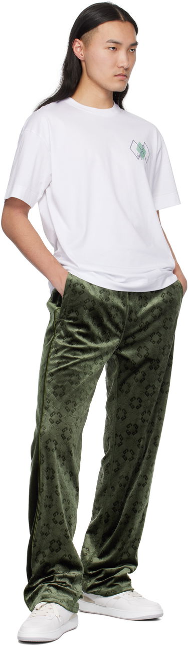 Tepláky Givenchy Monogram Velvet Sweatpants Zelené | BM51HS316Z300, 3