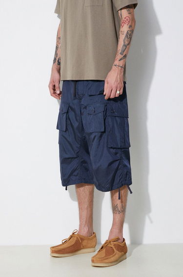 Šortky Engineered Garments Engineered Garments FA Cropped Cargo Shorts Navy | OR276.DZ028, 3
