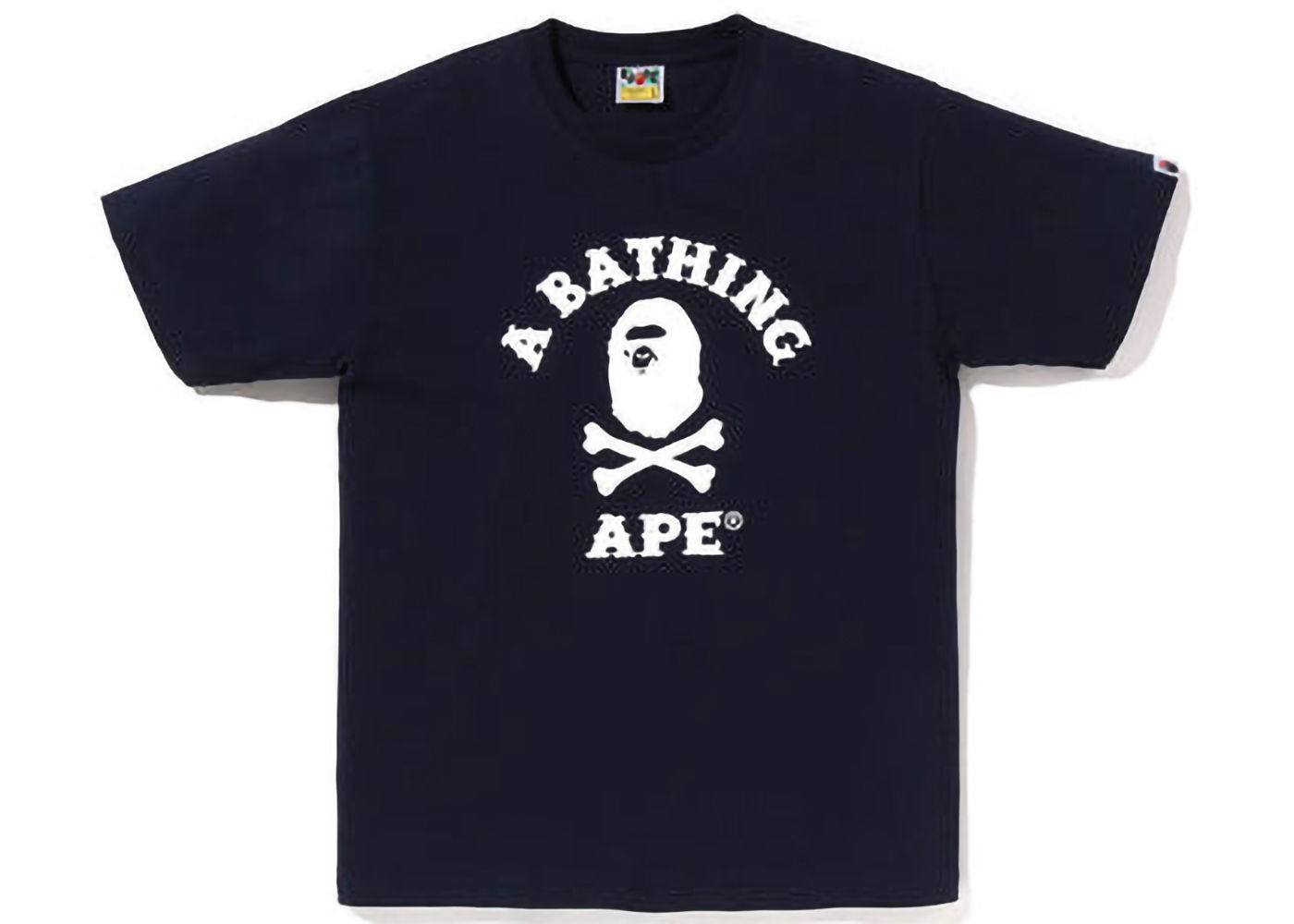 Tričko BAPE Captain Ape Crossbone Tee Navy | 4I72110005, 0