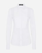 Stretch Poplin Tuxedo Shirt