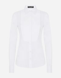 Stretch Poplin Tuxedo Shirt