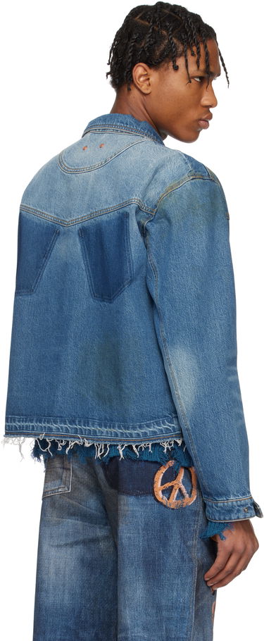 Bunda Andersson Bell Andersson Bell Rodeo Motorcycle Denim Jacket Modrá | awa676m, 2