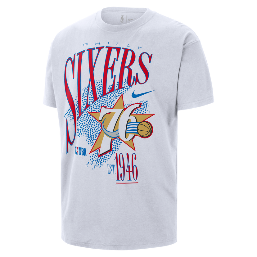 Tričko Nike Philadelphia 76ers Hardwood Classics NBA T-Shirt Cotton Biela | HV5706-100