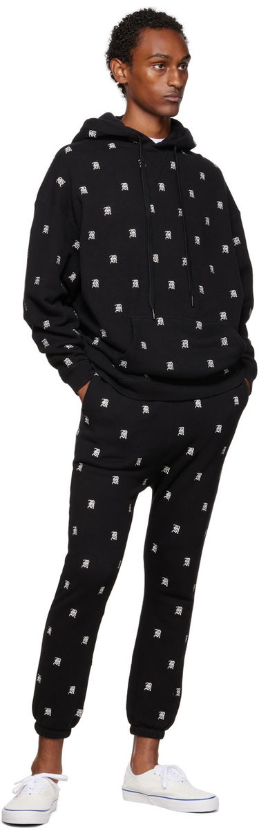Mikina R13 R13 Allover Print Hoodie Čierna | R13WK005-K072A, 3