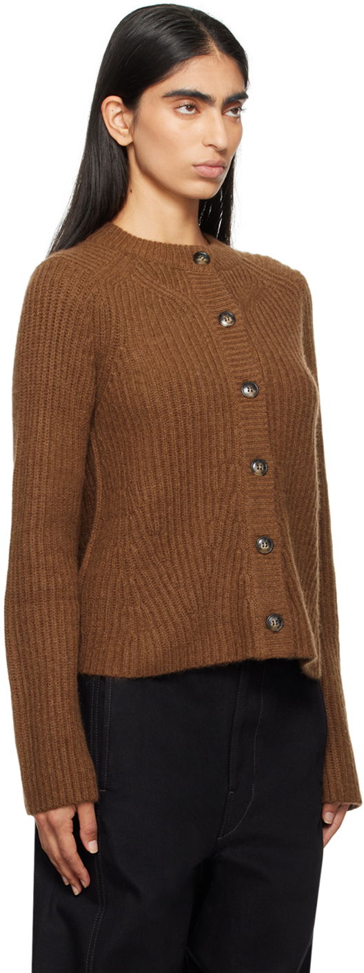 Sveter Loulou de Saison Loulou de Saison Emin Knit Cardigan Hnedá | EMIN, 1