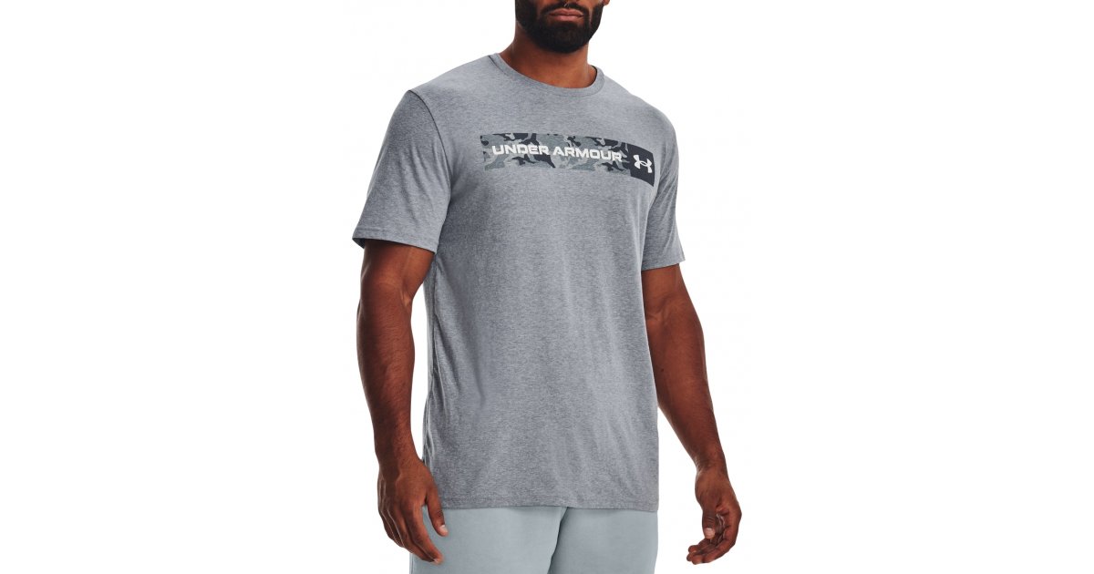 Tričko Under Armour Camo Chest Stripe Men's T-Shirt Šedá | 1376830-035, 1