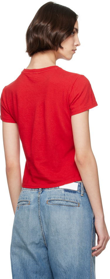 Crop Top RE/DONE Re/Done Classic 'Dan Tana's' Cropped T-Shirt Červená | 024-02WCGT336, 2