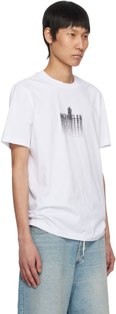 Tričko Moncler Moncler Faded Logo Cotton T-Shirt Čierna | K10918C0002989A17, 4