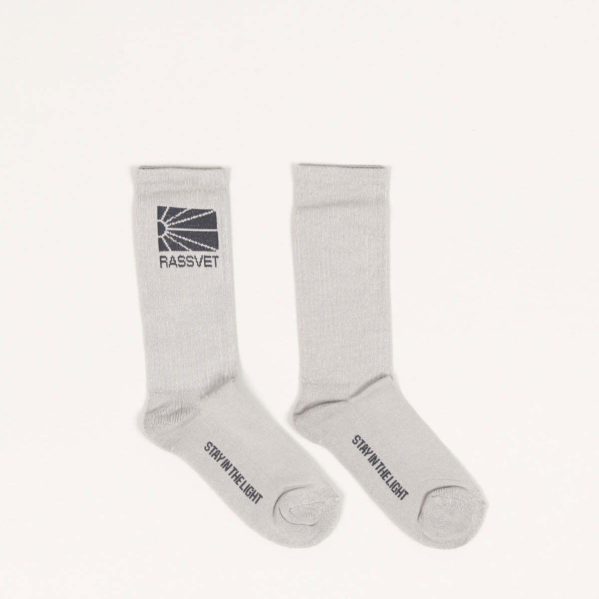 Ponožky PACCBET Rassvet Logo Knit Socks Šedá | Rassvet-logo-knit-socks-grey, 0