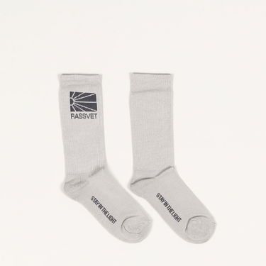 Ponožky PACCBET Rassvet Logo Knit Socks Šedá | Rassvet-logo-knit-socks-grey, 0