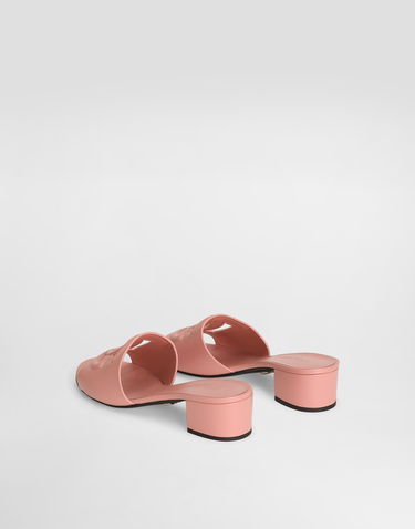 Doplnky Dolce & Gabbana Dolce & Gabbana Calfskin DG Logo Mules Ružová | CR1755AY32980405, 2