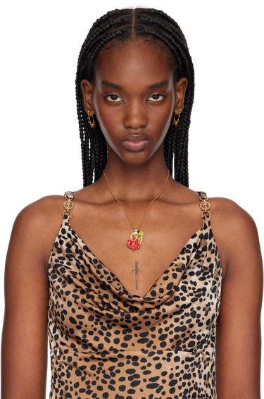 Náhrdelník Versace Versace Strawberry Garden Pendant Necklace Metalická | 1018973_1A00638_4JHG0, 1