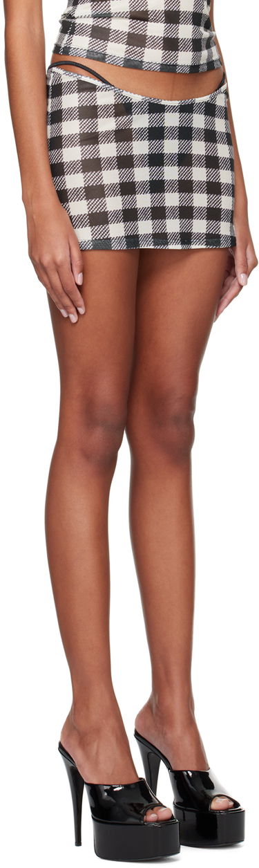 Sukňa Miaou Miaou Elektra Gingham Print Miniskirt Rôznofarebný | 4014PM2TAT, 1