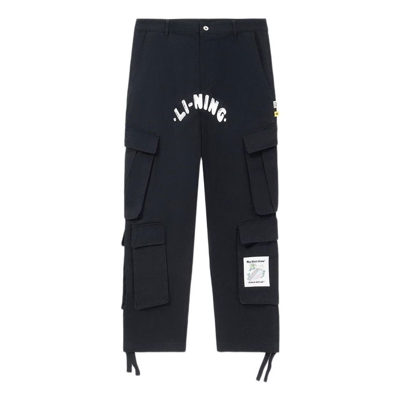 Cargo nohavice Li-Ning Steven Harrington Graphic Cargo Pants Čierna | AKXR609-2