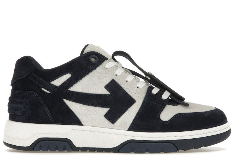 Tenisky a topánky Off-White Out Of Office OOO Low Tops Navy Blue Suede Čierna | OMIA189S23LEA0100146, 0