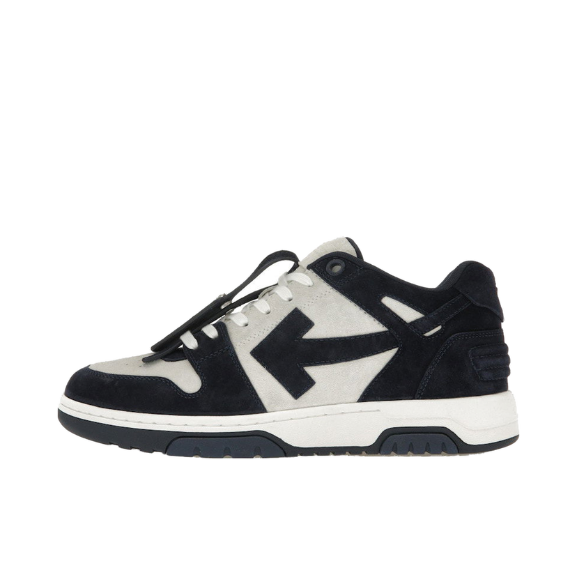 Tenisky a topánky Off-White Out Of Office OOO Low Tops Navy Blue Suede Čierna | OMIA189S23LEA0100146