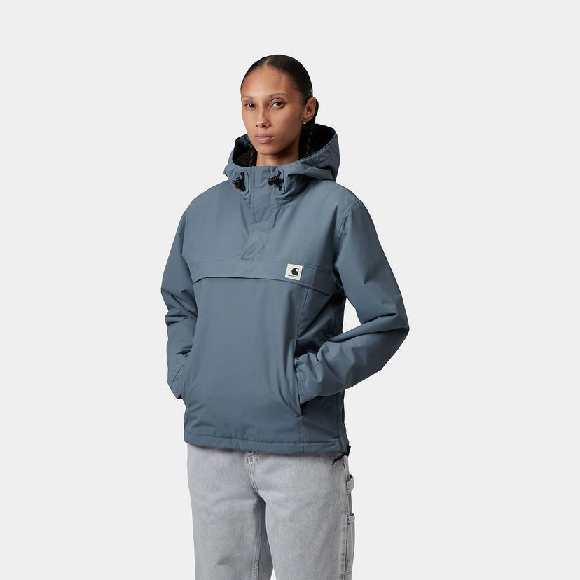 Vetrovka Carhartt WIP Nimbus Hooded Pullover Modrá | I035694_9