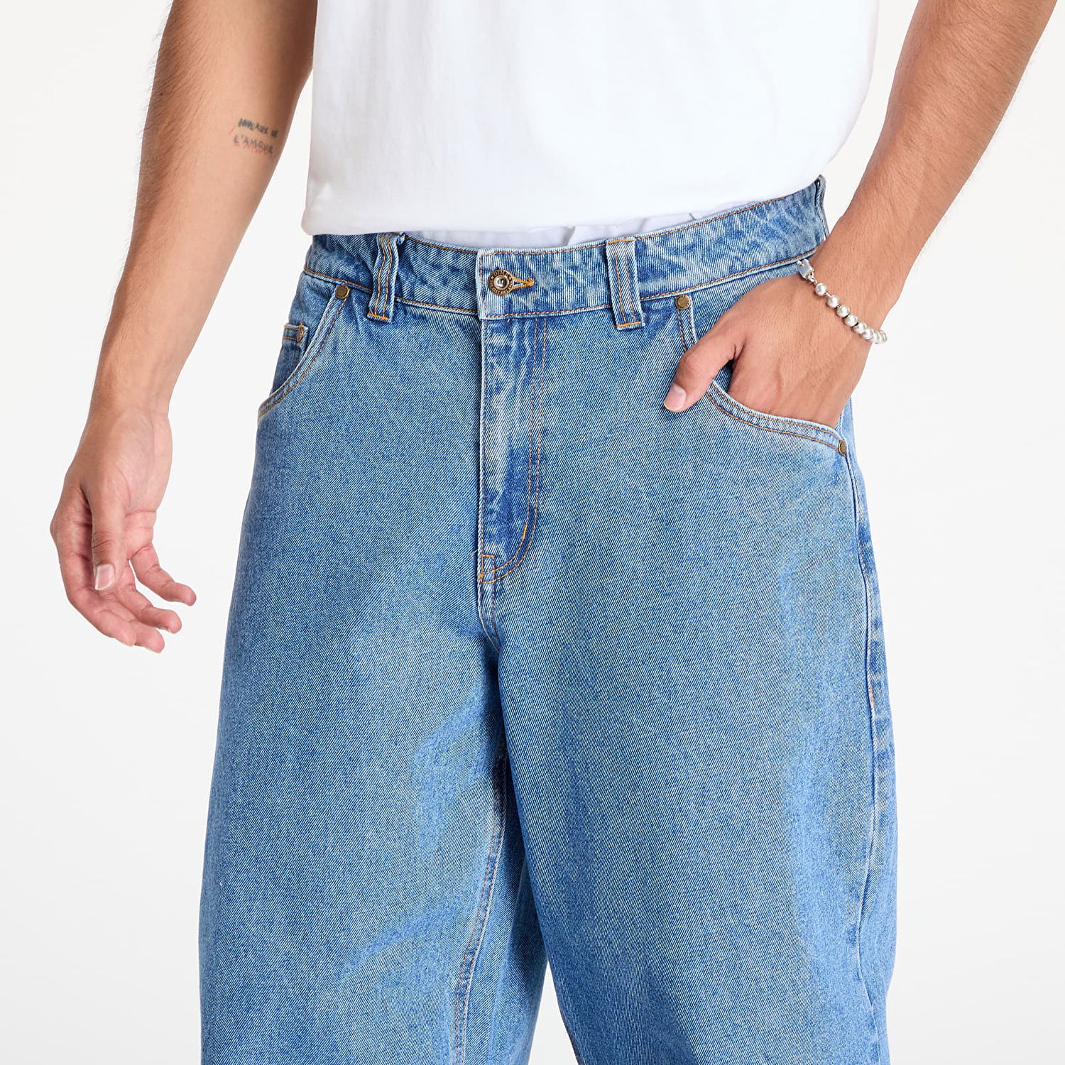 Nohavice Dime Classic Baggy Denim Indigo Washed 32 Modrá | DIMEFA2446IND, 1