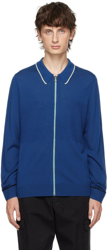 Sveter Paul Smith PS Paul Smith Zip Cardigan Modrá | M2R-219Y-L21862, 0