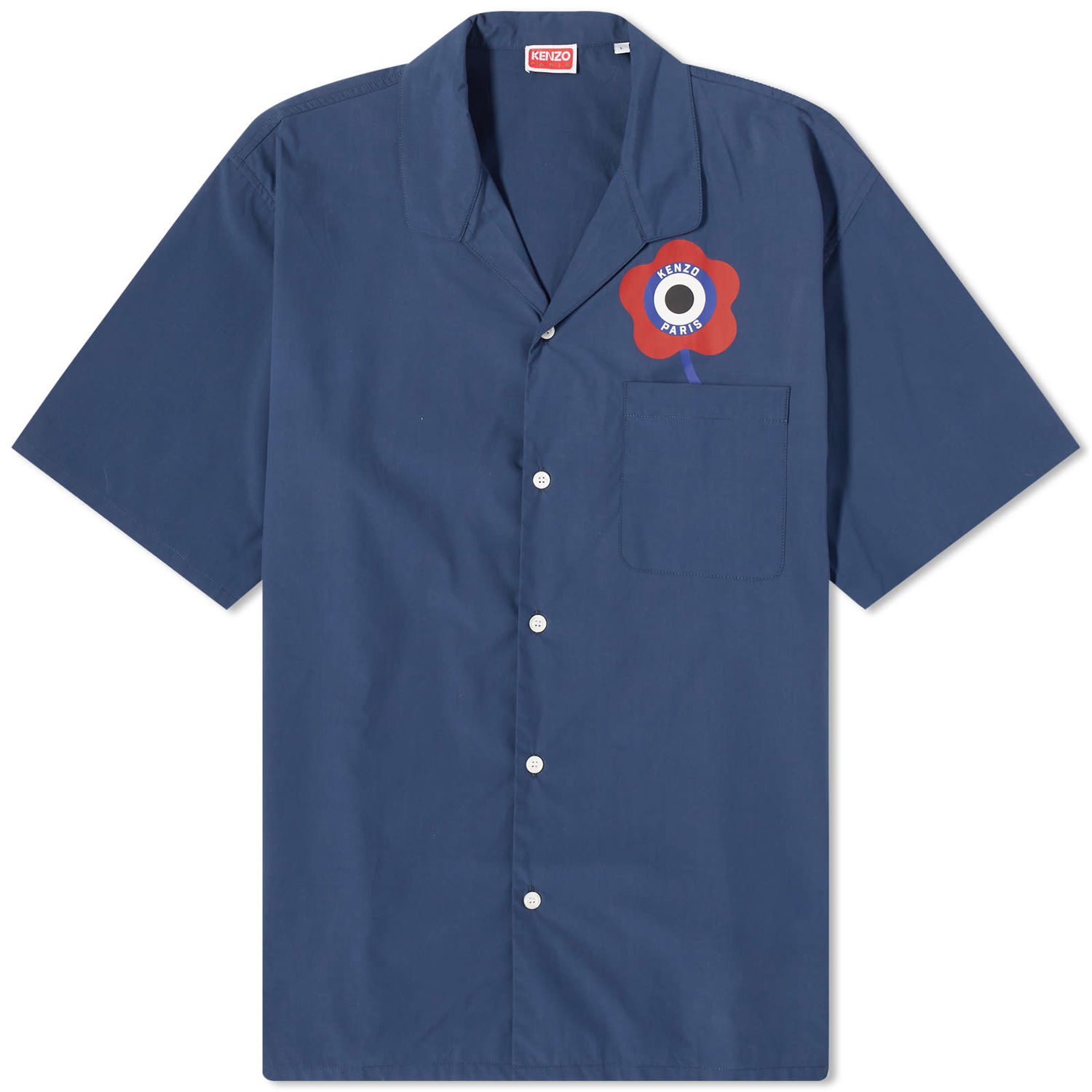 Košeľa KENZO Boke Flower Vacation Shirt Midnight Blue Modrá | FD65CH1175DE-77, 0