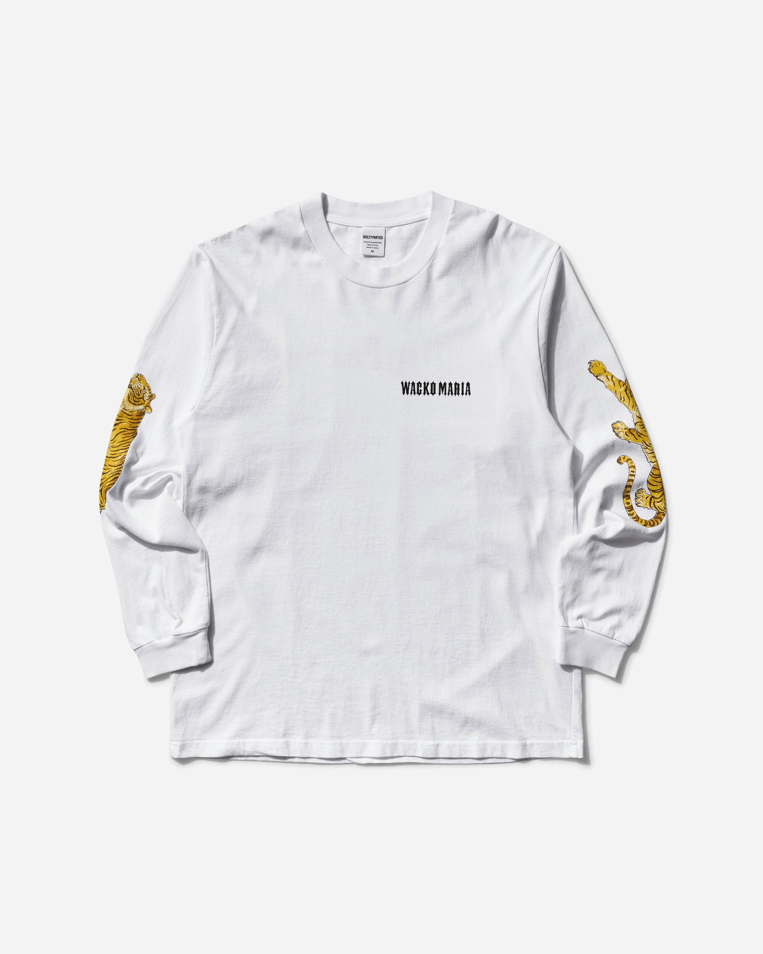 Tričko WACKO MARIA Washed Heavyweight Longsleeve T-Shirt Type-3 Biela | 25SS-WMT-LT03 WHITE, 0