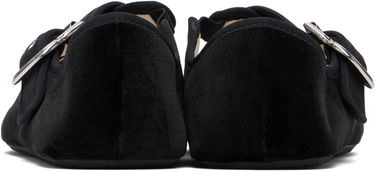 Tenisky a topánky Alaïa ALAÏA Criss Cross Velvet Ballerina Flats Čierna | AA3A046TK059, 1