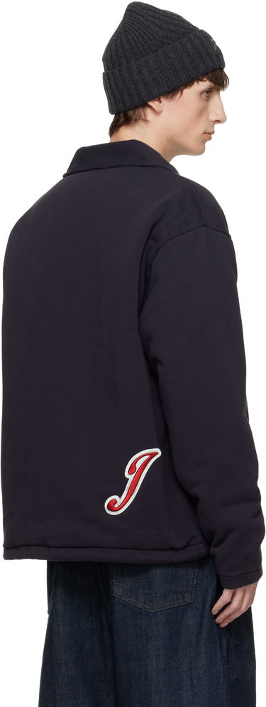 Bunda Jacquemus The Gio Collared Snap-Button Overshirt Navy | 25HCDM00574AJ00126, 2