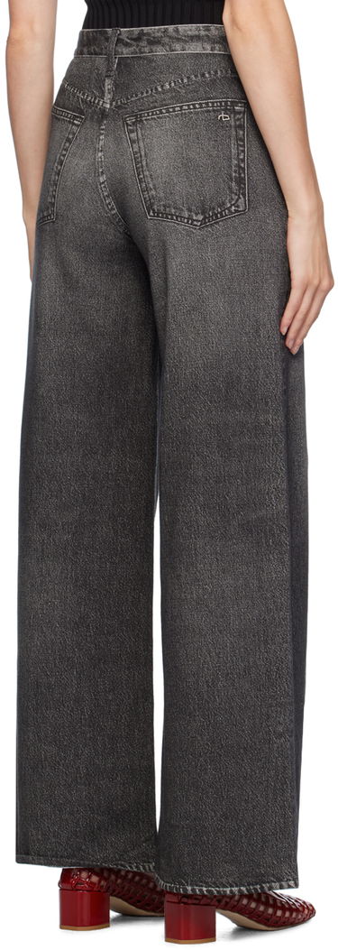 Džínsy rag & bone Miramar Sofie Full Length Wide-Leg Trousers Čierna | WCW24F70018201, 2