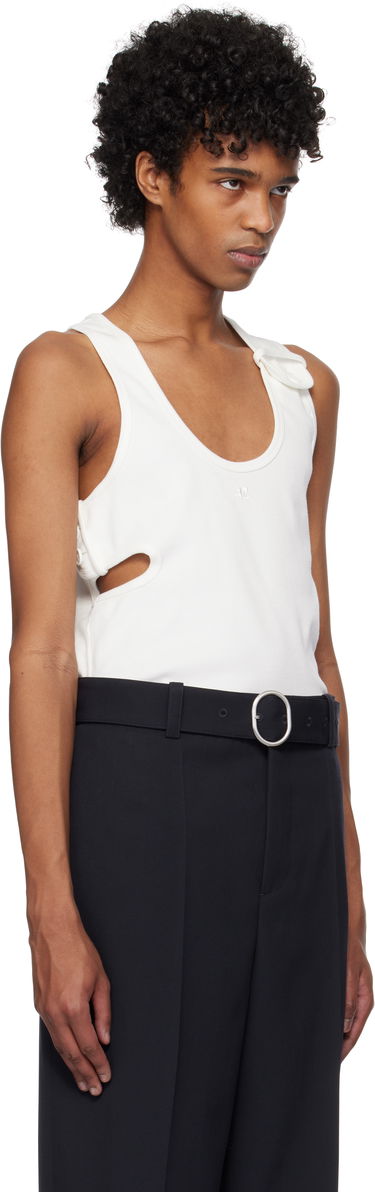 Tielko Courrèges Courrèges 90's Rib Cut Out Tank Top Biela | 125JDE113JS0194, 1