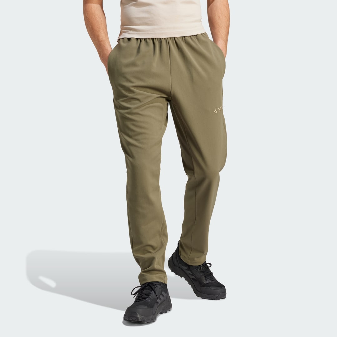 Nohavice a džínsy adidas Performance adidas TERREX Terrex Multi Knit Hnedá | IN0019, 1