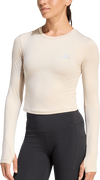 Essentials Fitted Long-Sleeve Cropped Top with Thumbholes