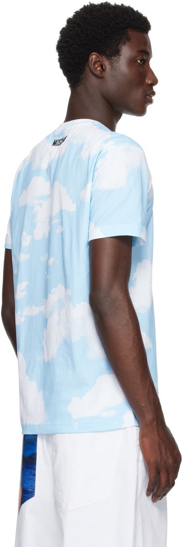 Tričko Moschino Moschino Archive Clouds T-Shirt Modrá | 252ZZ071552411888, 2