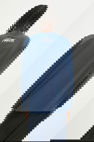 Mikina AAPE by A Bathing Ape AAPE By A Bathing Ape Theme Aaper Long Sleeve T-Shirt Modrá | AAPLTM1610XXO, 2
