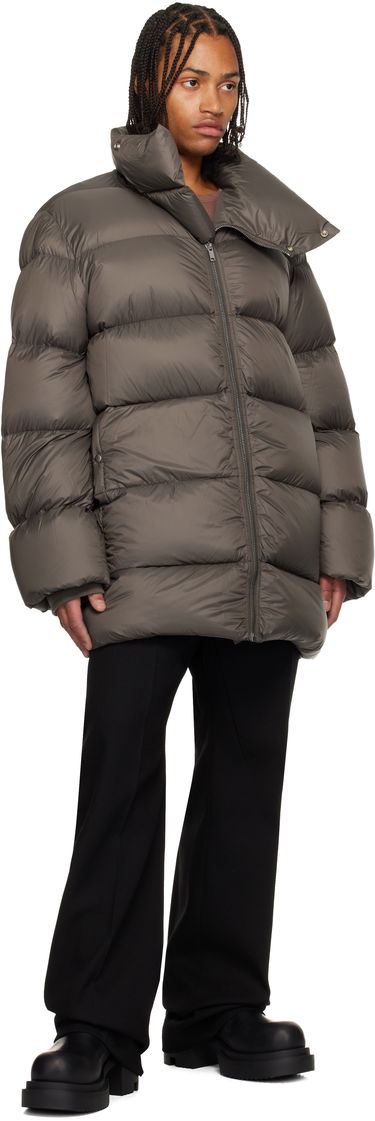 Prešívaná bunda Rick Owens Rick Owens Concordians Turtle Neck Puffer Coat Hnedá | RU02E1791 NPD3, 3