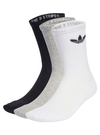 Ponožky adidas Originals Trefoil Cushion Crew Socks - 3 pack Rôznofarebný | IJ5614