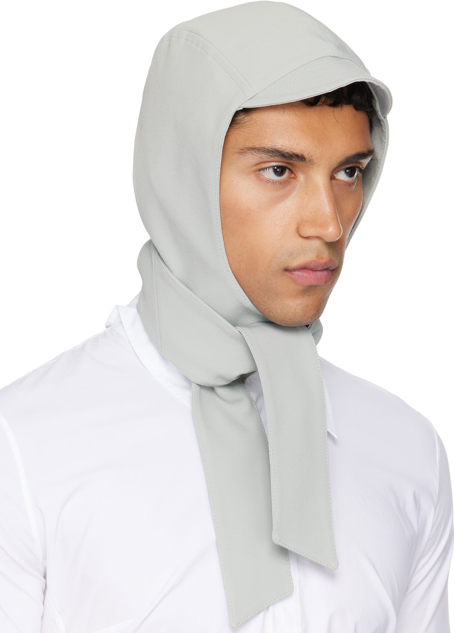 Čiapky a klobúky Jean Paul Gaultier Jean Paul Gaultier Long Panel Hood Šedá | 25/03-W-AC029-W002-02, 1