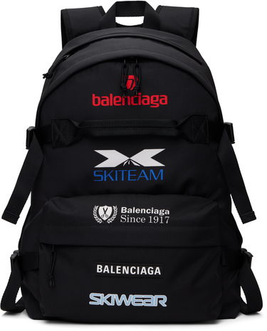 Batoh Balenciaga Ski Team Backpack Čierna | 770882-2ABEN-1000, 0