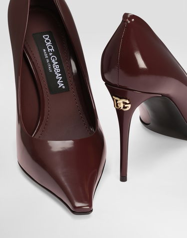 Doplnky Dolce & Gabbana Dolce & Gabbana Polished Calfskin Pumps Vínová | CD1882A103780342, 3