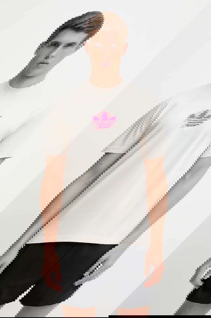 Tričko adidas Originals Cotton Graphic T-Shirt Originals Béžová | KC4943, 0