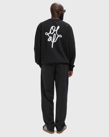 Mikina ØLÅF Monogram Graphic Sweatshirt Čierna | M220214-BLACK, 1