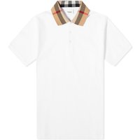 Polo tričko Burberry Check Collar Polo Biela | 8071621A1464, 1