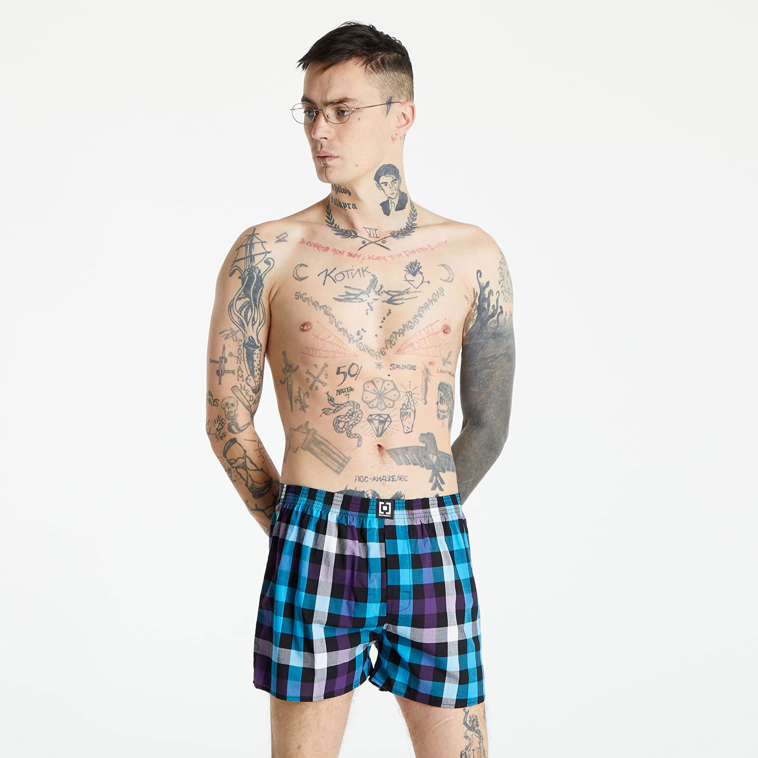 Boxerky Horsefeathers Sonny Boxer Shorts Modrá | AM069K, 0