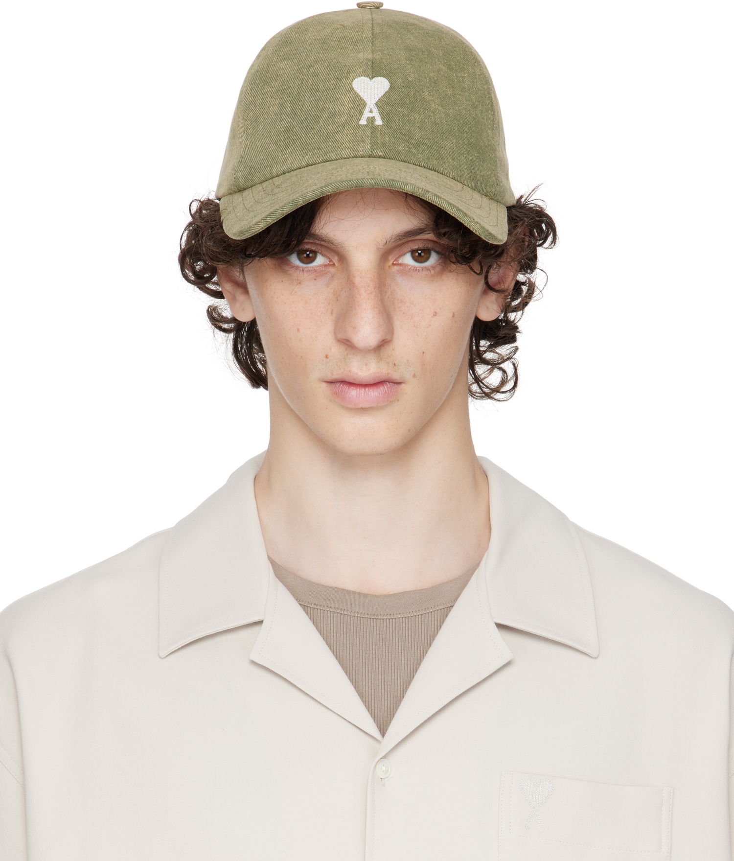 Šiltovka AMI AMI Paris Ami de Coeur Cotton Cap Zelené | UCP022.DE0064, 0