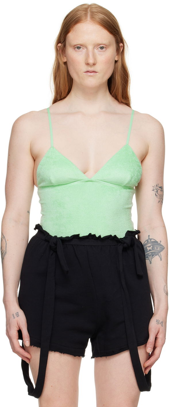 Body Baserange Scoop Neck Slim Fit Bodysuit Zelené | ONMI-VE-SU24, 0